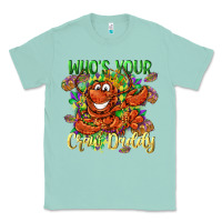 Seafoam Who's your craw daddy Mardi Gras Classic Tee - LillyAllenDesigns
