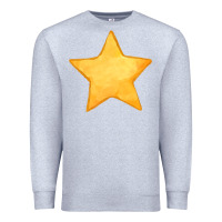 Heather Grey yellow star Premium Sweatshirt - FaDigitalArtStudio