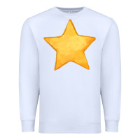 White yellow star Premium Sweatshirt - FaDigitalArtStudio
