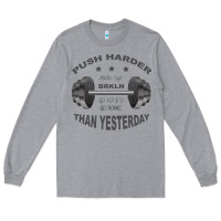 Heather Grey push harder Long Sleeve Tee - Bettercallsaul