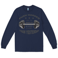 Navy push harder Long Sleeve Tee - Bettercallsaul