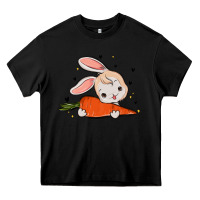 Black so hoppin boujee easter bunny stanley Heavy Core Tee - MaliasSmallBusiness