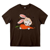 Chocolate Brown so hoppin boujee easter bunny stanley Heavy Core Tee - MaliasSmallBusiness
