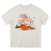 Cream so hoppin boujee easter bunny stanley Heavy Core Tee - MaliasSmallBusiness