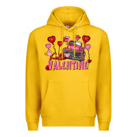 Lemon Hello Valentine Valentine's Day truck Premium Hoodie - FaDigitalArtStudio