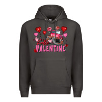 Smoke Hello Valentine Valentine's Day truck Premium Hoodie - FaDigitalArtStudio