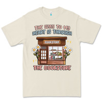 Bone the way to my heart is through the bookstore Premium Tee - MaliasSmallBusiness
