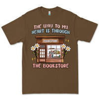 Cacao the way to my heart is through the bookstore Premium Tee - MaliasSmallBusiness