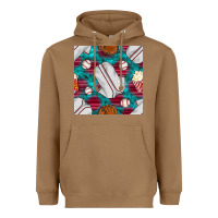 Toasted Coconut baseball  uniform with turquoise gemstone seamless pattern Heavyweight Hoodie - BundleAndBundleShop