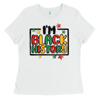 White i'm black history Ladies Tee - MaliasSmallBusiness