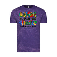 Cloud Purple color outside the lines Vintage Tee - Artiststas