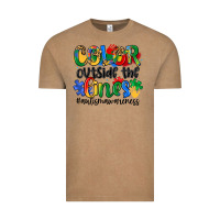 Vintage Coffee color outside the lines Vintage Tee - Artiststas