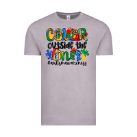 Vintage Zinc color outside the lines Vintage Tee - Artiststas