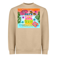 Mushroom here comes the sun Heavyweight Sweatshirt - TumblerDesignByShophia