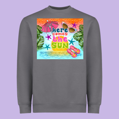 Here Comes The Sun Heavyweight Sweatshirt Designed By Tumblerdesignbyshophia