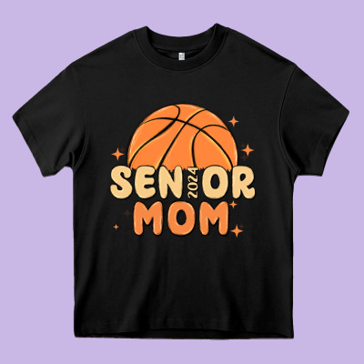 Senior Mom 2024 Heavy Core Tee Designed By Maliassmallbusiness