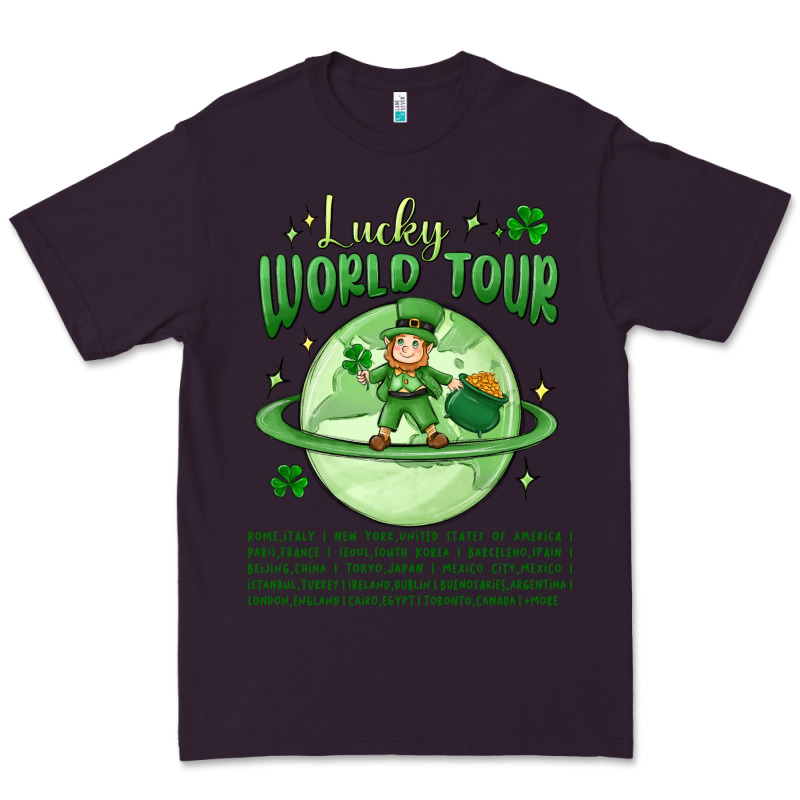Lucky World Tour St. Patricks Day Premium Tee by MaliasSmallBusiness | Teevron