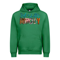 Emerald Western Just A Little Moody Cow Urban Hoodie - LillyAllenDesigns