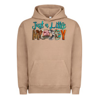 Western Just A Little Moody Cow Urban Hoodie | Teevron