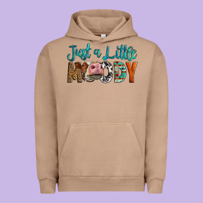 Western Just A Little Moody Cow Urban Hoodie Designed By Lillyallendesigns