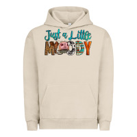 Pigment French Oak Western Just A Little Moody Cow Urban Hoodie - LillyAllenDesigns