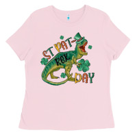 Bubblegum Pink st patrex day Ladies Tee - MaliasSmallBusiness