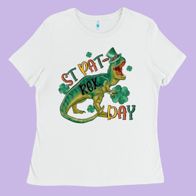 St Patrex Day Ladies Tee Designed By Maliassmallbusiness