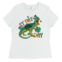 White st patrex day Ladies Tee - MaliasSmallBusiness