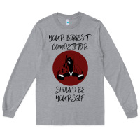 Heather Grey Your Biggest Competitor Long Sleeve Tee - Bettercallsaul