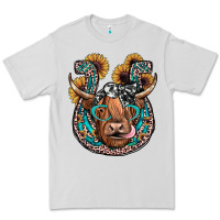 Dove Grey highland cow horseshoe Premium Tee - JahusDesignShop