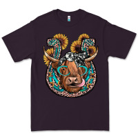 Plum highland cow horseshoe Premium Tee - JahusDesignShop