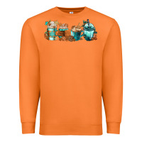 Carrot Winter Coffee Cups Premium Sweatshirt - FaDigitalArtStudio