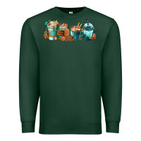 Sports Green Winter Coffee Cups Premium Sweatshirt - FaDigitalArtStudio