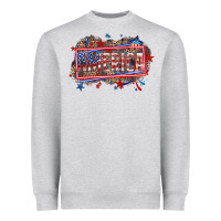 Heather Grey America Heavyweight Sweatshirt - HowdyJamesFarm