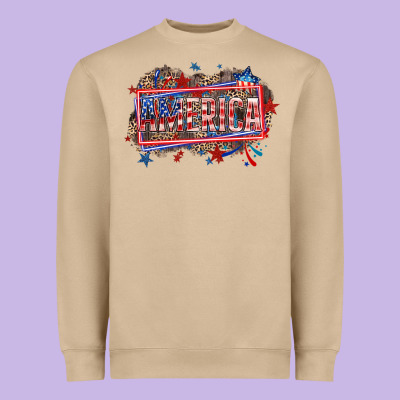 America Heavyweight Sweatshirt Designed By Howdyjamesfarm