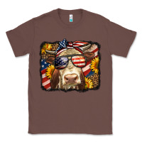 Chestnut Western 4th Of July Cow Background Classic Tee - LillyAllenDesigns