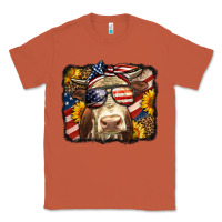 Copper Western 4th Of July Cow Background Classic Tee - LillyAllenDesigns