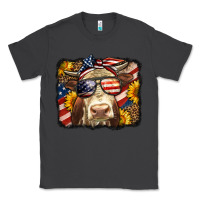 Smoke Western 4th Of July Cow Background Classic Tee - LillyAllenDesigns