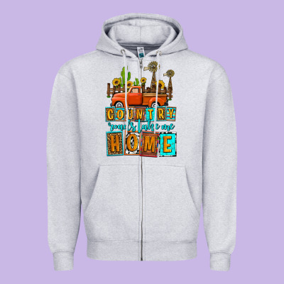 Country Roads Take Me Home Olivia Zipper Hoodie Designed By Oliviacreatesart