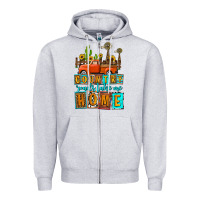 Heather Grey country roads take me home olivia Zipper Hoodie - OliviaCreatesArt