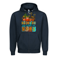 Navy country roads take me home olivia Zipper Hoodie - OliviaCreatesArt