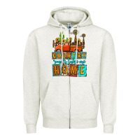 Oatmeal Heather country roads take me home olivia Zipper Hoodie - OliviaCreatesArt