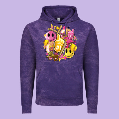 Retro Softball Vintage Hoodie Designed By Artiststas