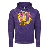 Cloud Purple retro softball Vintage Hoodie - Artiststas