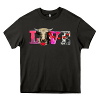 Asphalt love with holstein cow Heavy Core Tee - AdoDesignShop