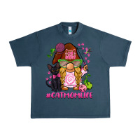 Midnight Navy cat mom  life gnome Urban Heavy Tee - BarkalooDesign