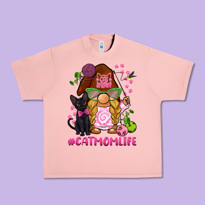 Cat Mom  Life Gnome Urban Heavy Tee Designed By Barkaloodesign