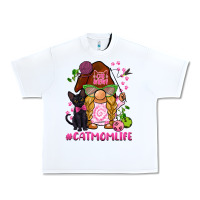 White cat mom  life gnome Urban Heavy Tee - BarkalooDesign