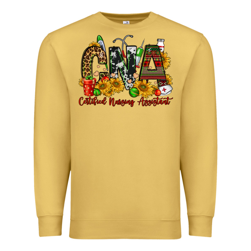 Christmas Cna Certified Nursing Assistant Premium Sweatshirt by FaDigitalArtStudio | Teevron