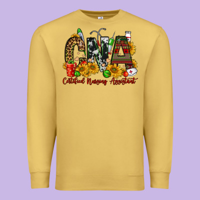 Christmas Cna Certified Nursing Assistant Premium Sweatshirt Designed By Fadigitalartstudio